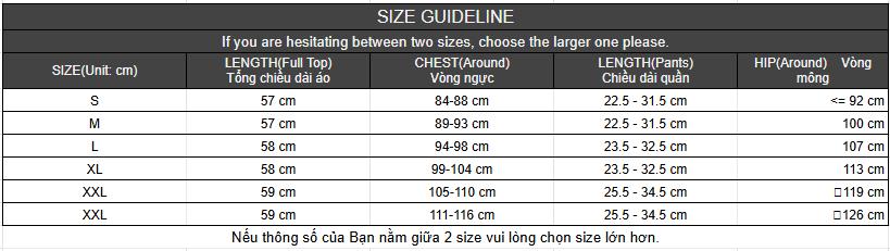 SIZE TINA